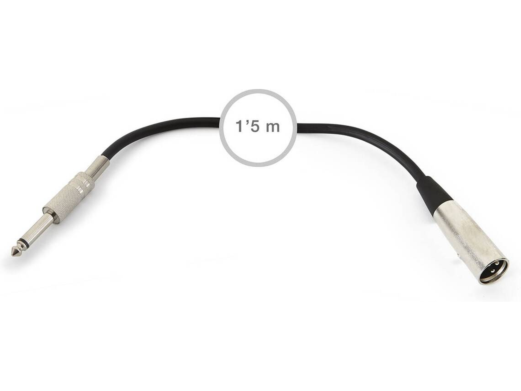 Cable Audio FONESTAR SM-679 (1.5m - Jack 6.3mm - XLR - Macho)