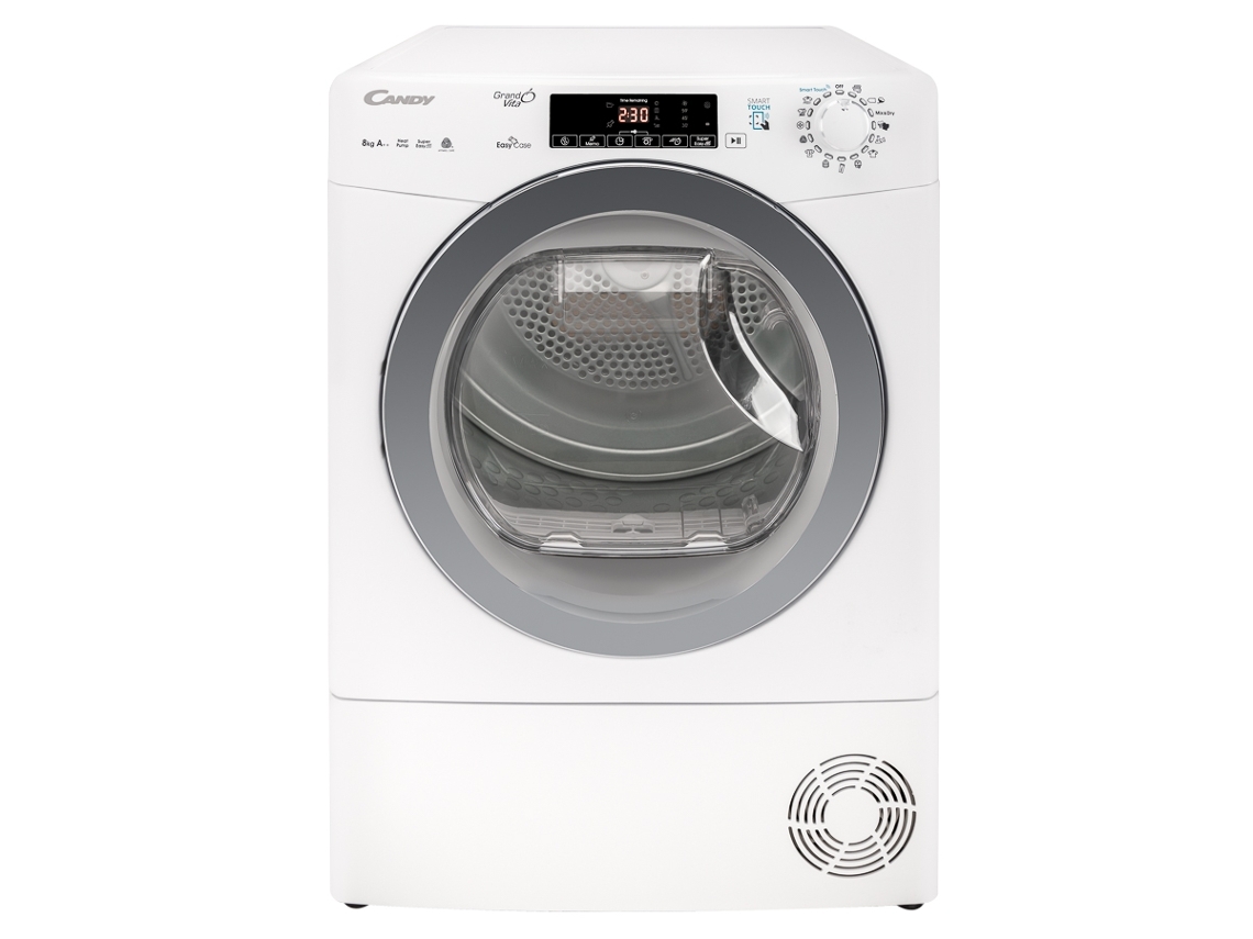 Secadora CANDY GVS H8A2TCE-S (8 kg - Bomba de Calor - Blanco)