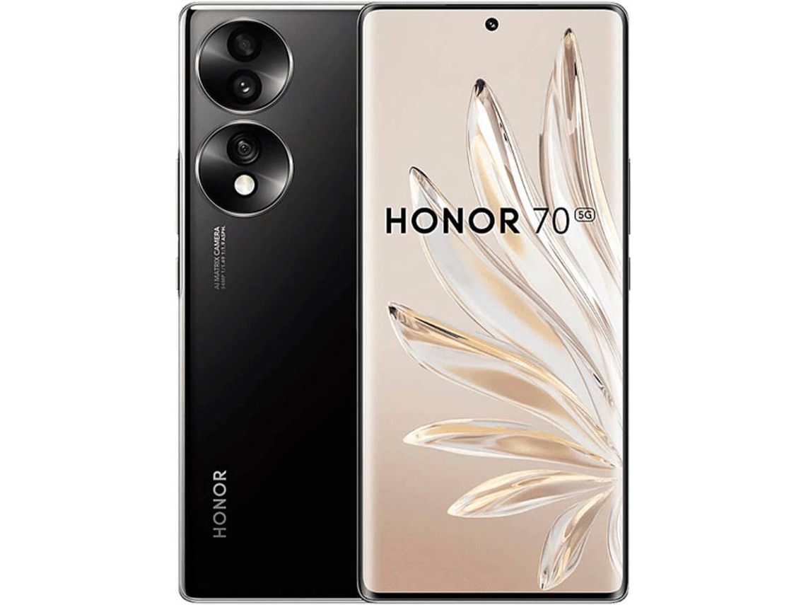 Smartphone HONOR 70 5G (6.67'' - 8 GB - 256 GB - Negro)