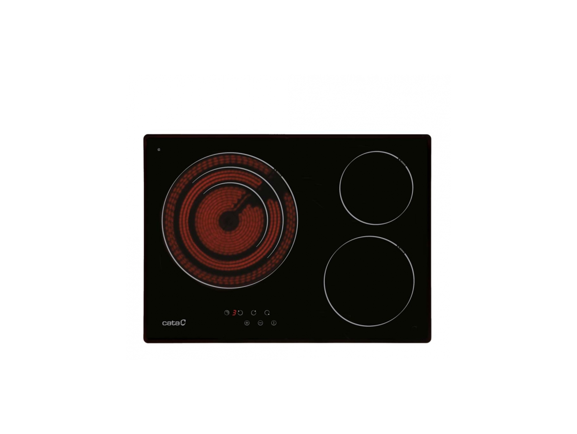 Placa de Vitrocerámica CATA TT 5003 (Eléctrica - 60 cm - Negro)