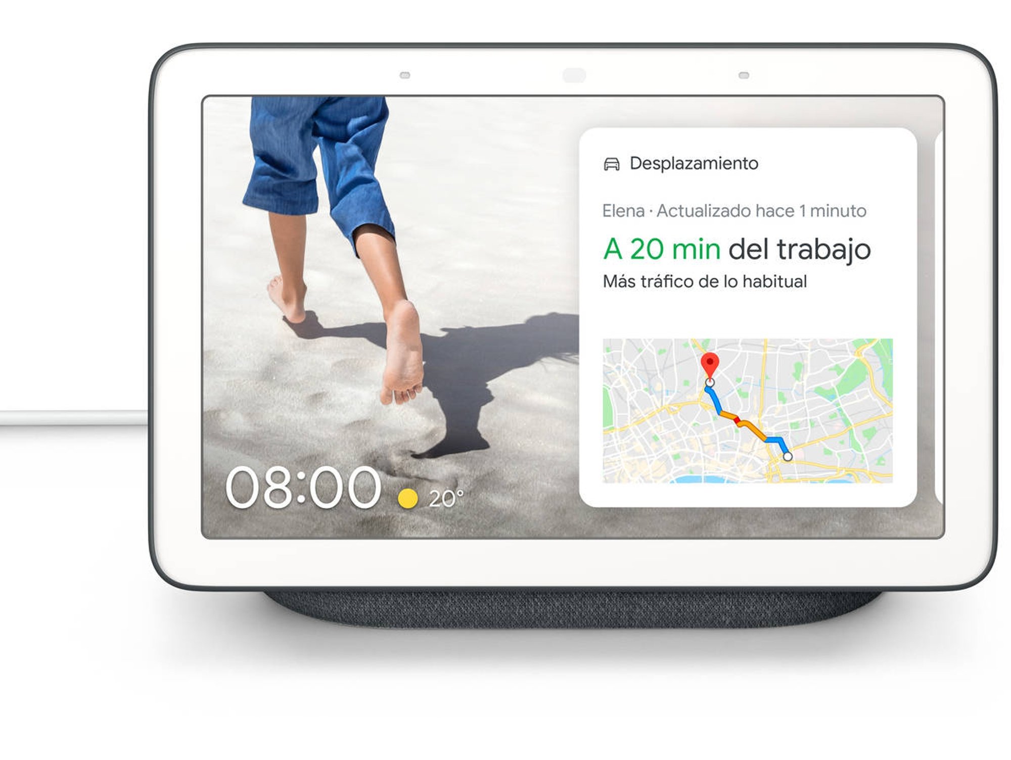 Altavoz Inteligente GOOGLE Nest Hub (Google Assistant - Negro)