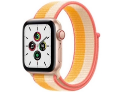 APPLE Watch SE GPS+Cellular 40 mm Oro con Correa Loop Deportiva Maíz/Blanco