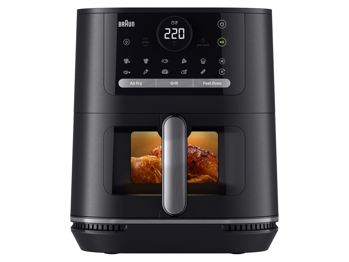 Freidora Sin Aceite BRAUN MultiFry 5 HF5075IBK Air Fryer 3 en 1 (6L - Negro)