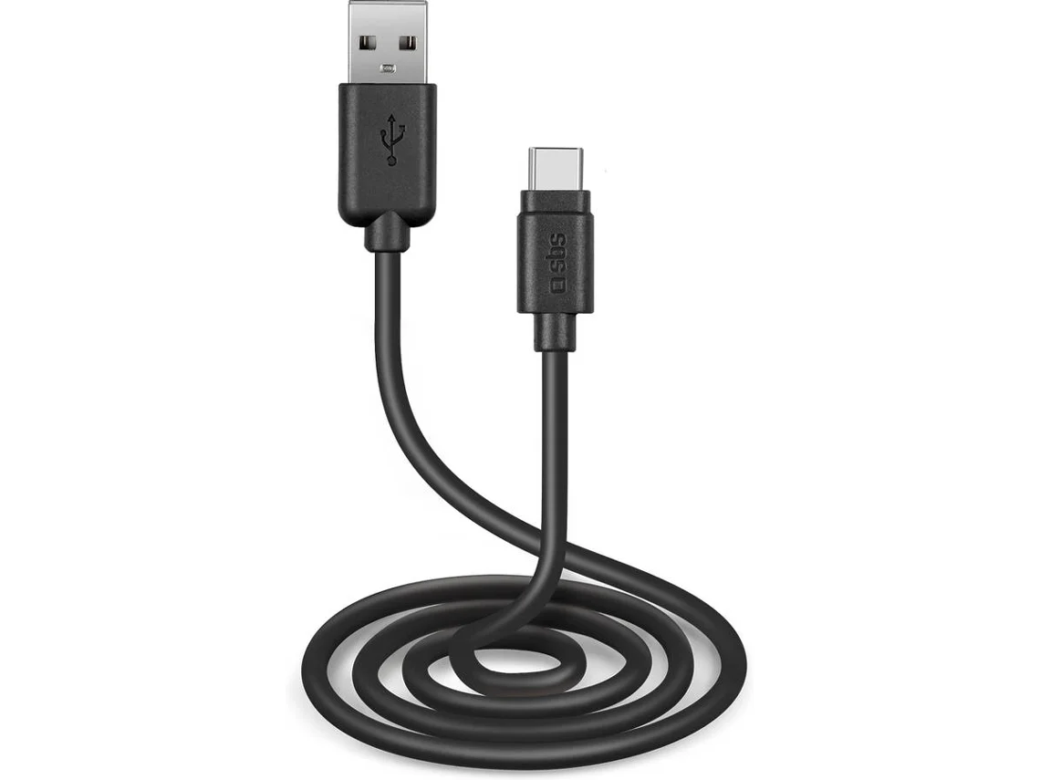 Cable SBS TECABLETC3MTK (USB - USB-C - 3m - Negro)