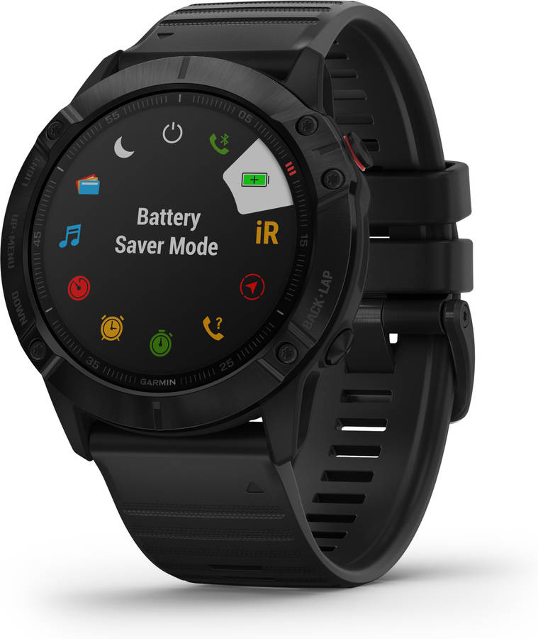 Reloj deportivo GARMIN Fenix 6X PRO (Bluetooth - Hasta 21 días de autonomía - Negro)