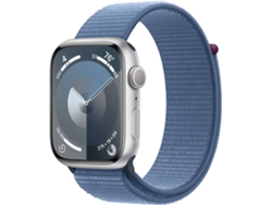 APPLE Watch Series 9 GPS 45 mm Plata con Loop Deportiva Azul-Invierno