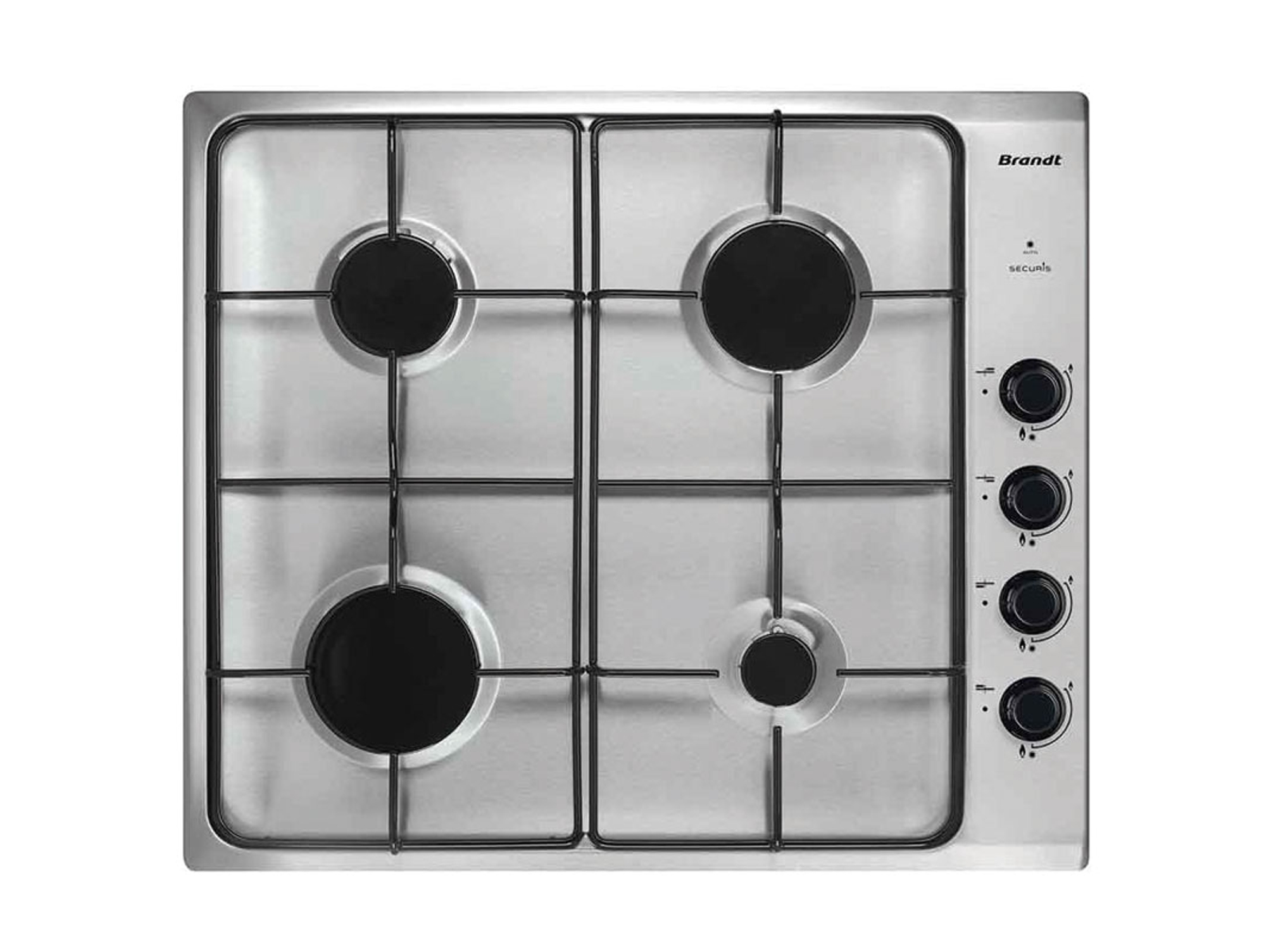 Placa de Gas BRANDT BPE6410X (Gas Natural - 62 cm - Inox)
