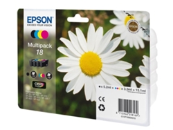 Pack ahorro cartuchos de tinta original EPSON, 18, Margarita, C13T18064510, T1806