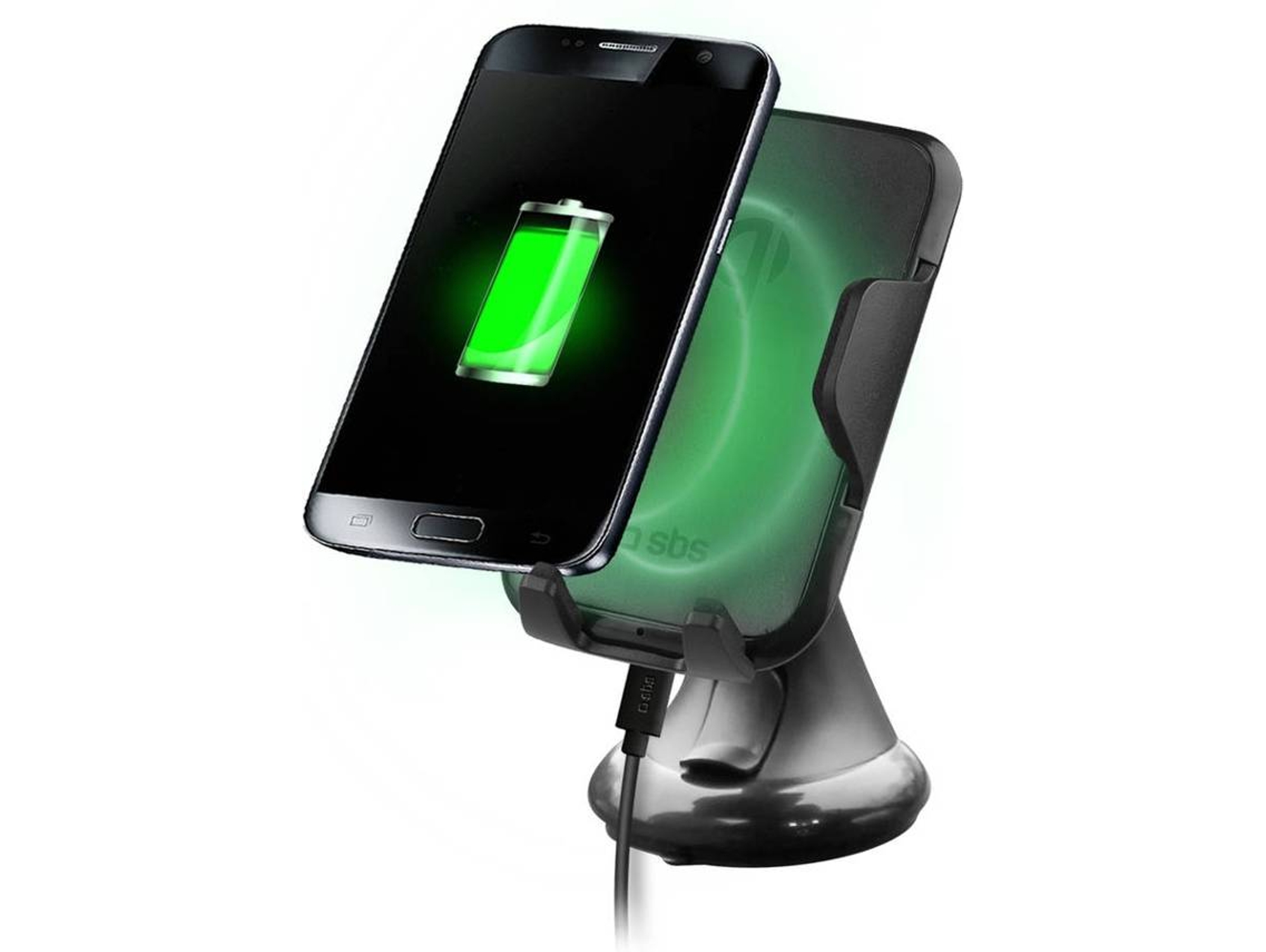 Soporte cargador SBS Auto negro