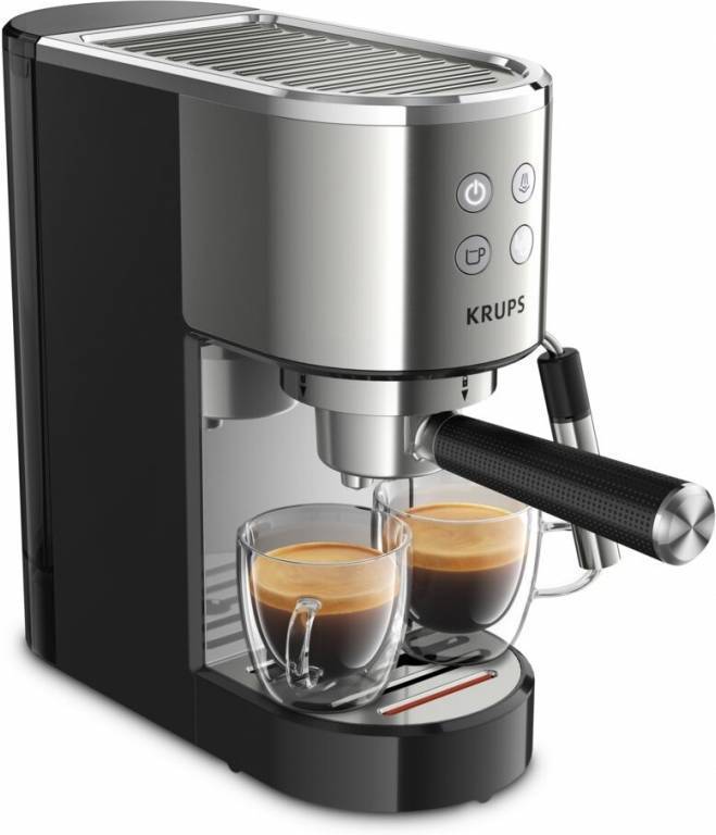 Cafetera Manual KRUPS XP442C11 Virtuoso (15 bar - Café molido y cápsulas)