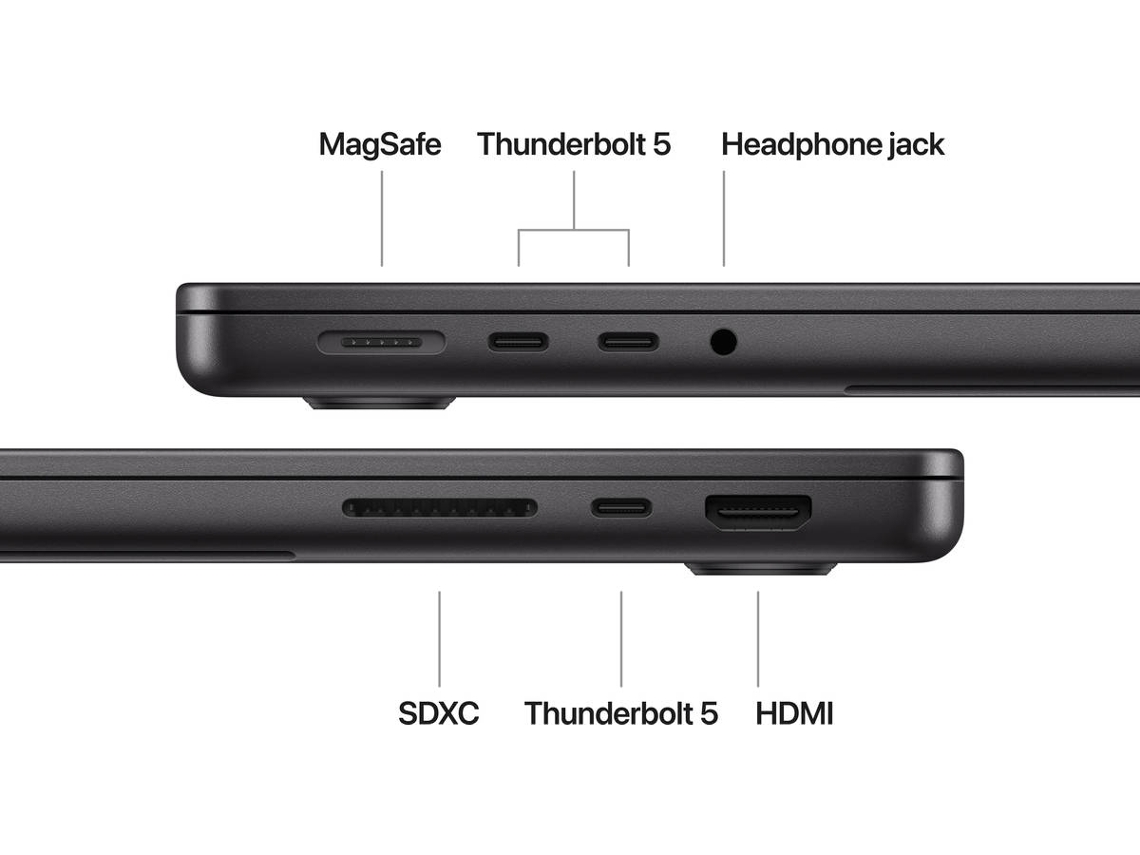 MacBook Pro APPLE Negro Espacial (14'' - Apple M4 Pro 12-Core