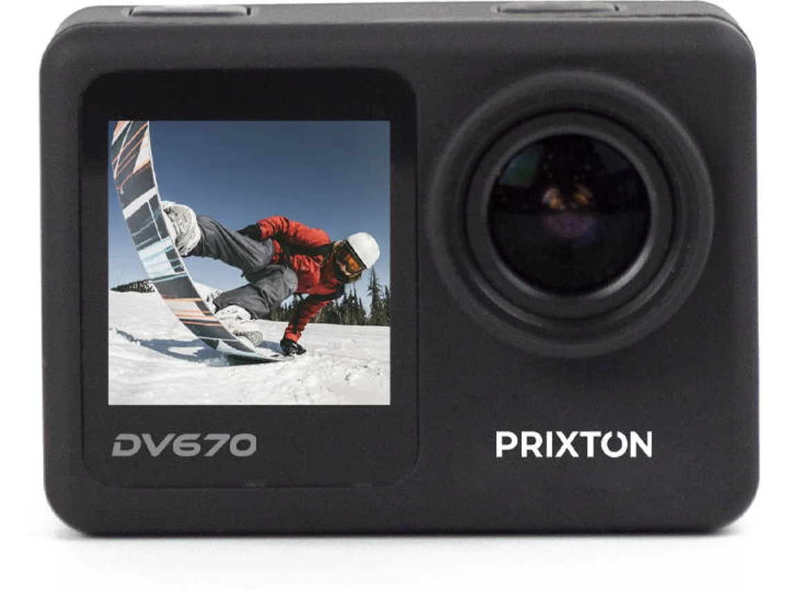 Action Cam PRIXTON 4K DV670 (20 MP - Wi-Fi)
