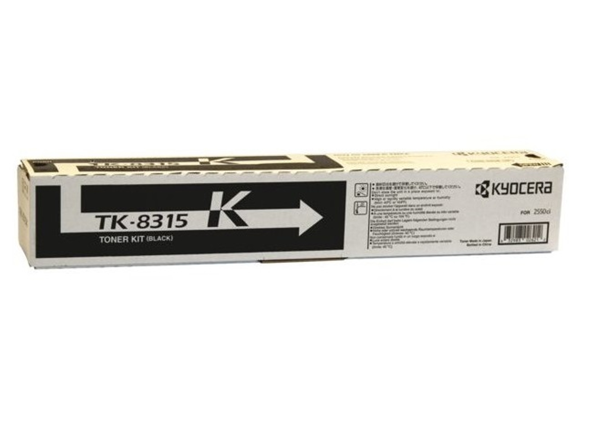 Cartucho de tóner Original KYOCERA TK 8315K Negro  para TASKalfa 2550ci