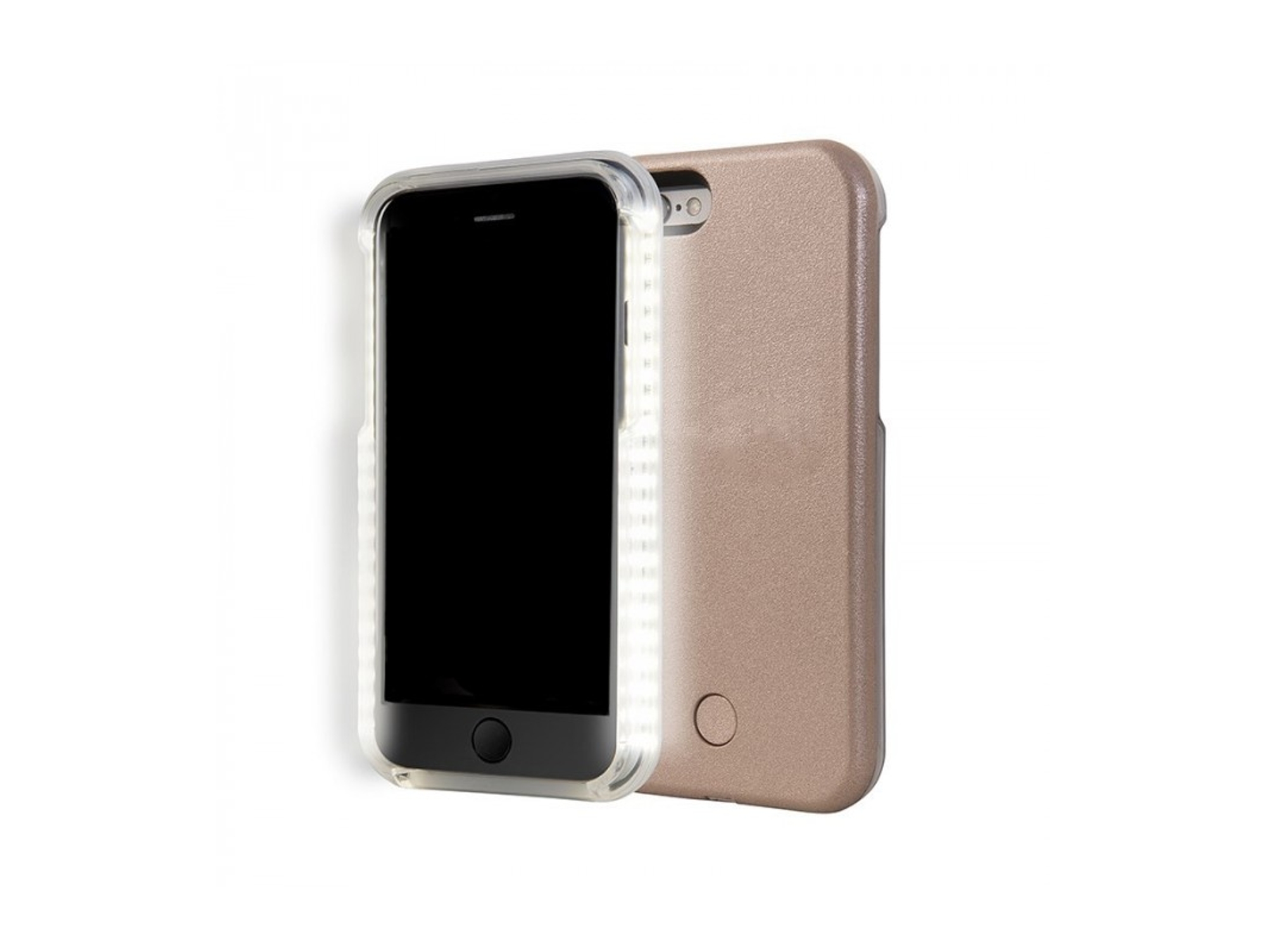 Carcasa iPhone 7, 8 PURO LED Selfies Rosa