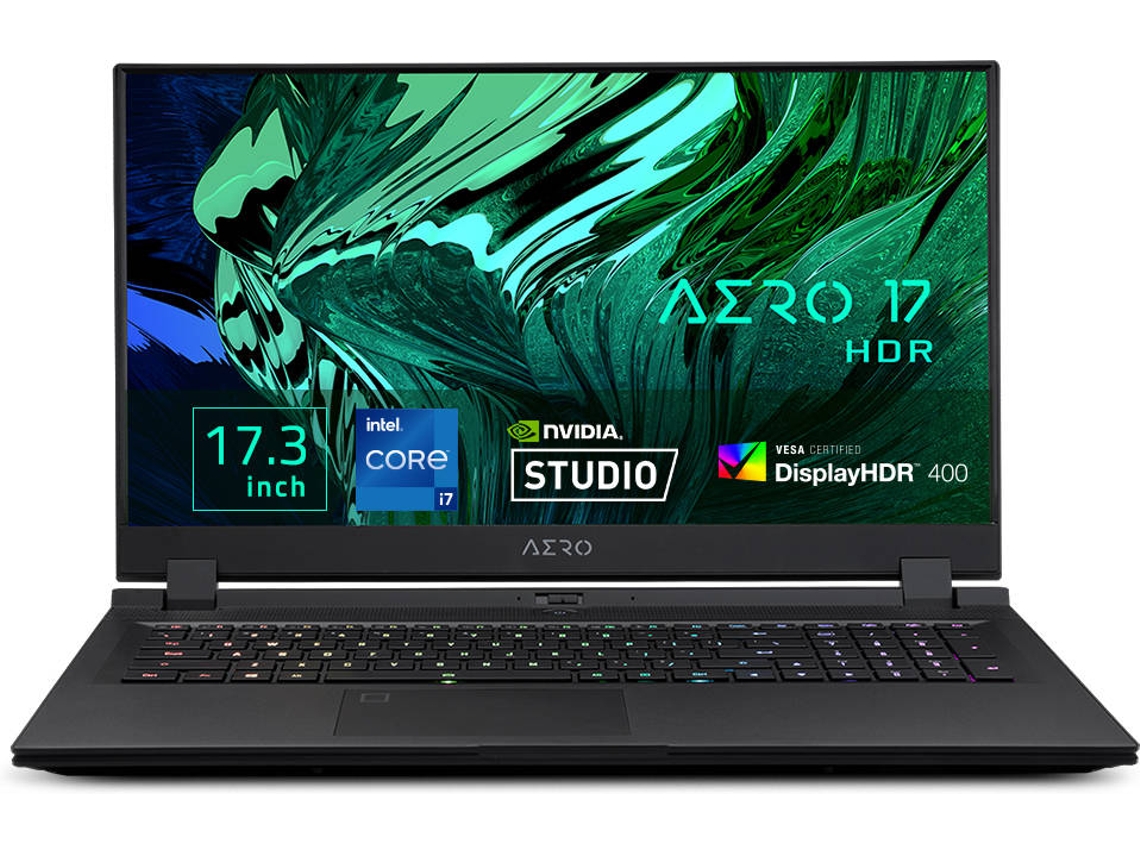 Portátil Gaming GIGABYTE Aero 17 HDR XD-73ES544SP (Intel Core i7-11800H - NVIDIA GeForce RTX 3070 - RAM: 32 GB - 1 TB SSD - 17.3'')