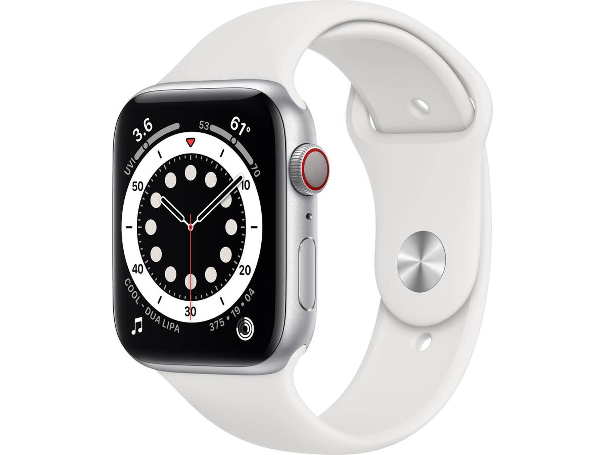 APPLE Watch Series 6 GPS+Cellular 44mm Aluminio plata