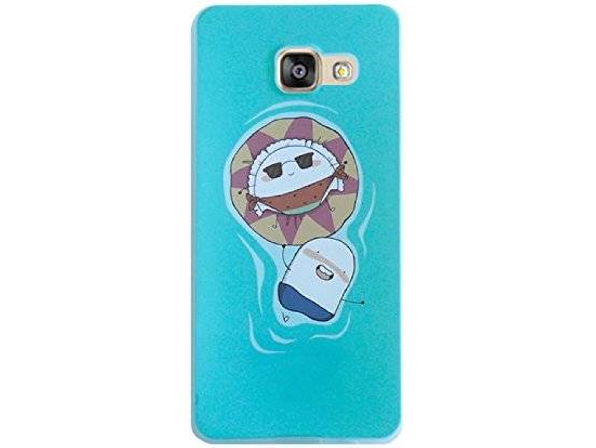 Carcasa Samsung Galaxy A3 2016 CROQUETA Y EMPANADILLA Flotando Azul
