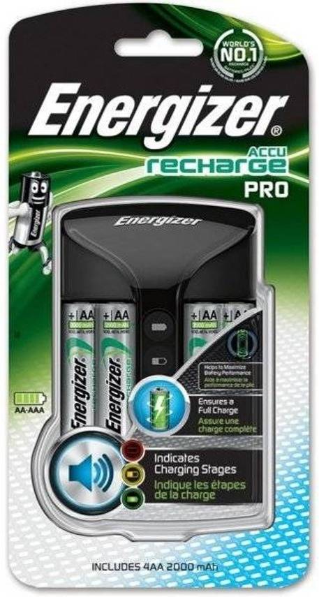 KIt Cargador + 4 Pilas HR06 2000mAh ENERGIZER