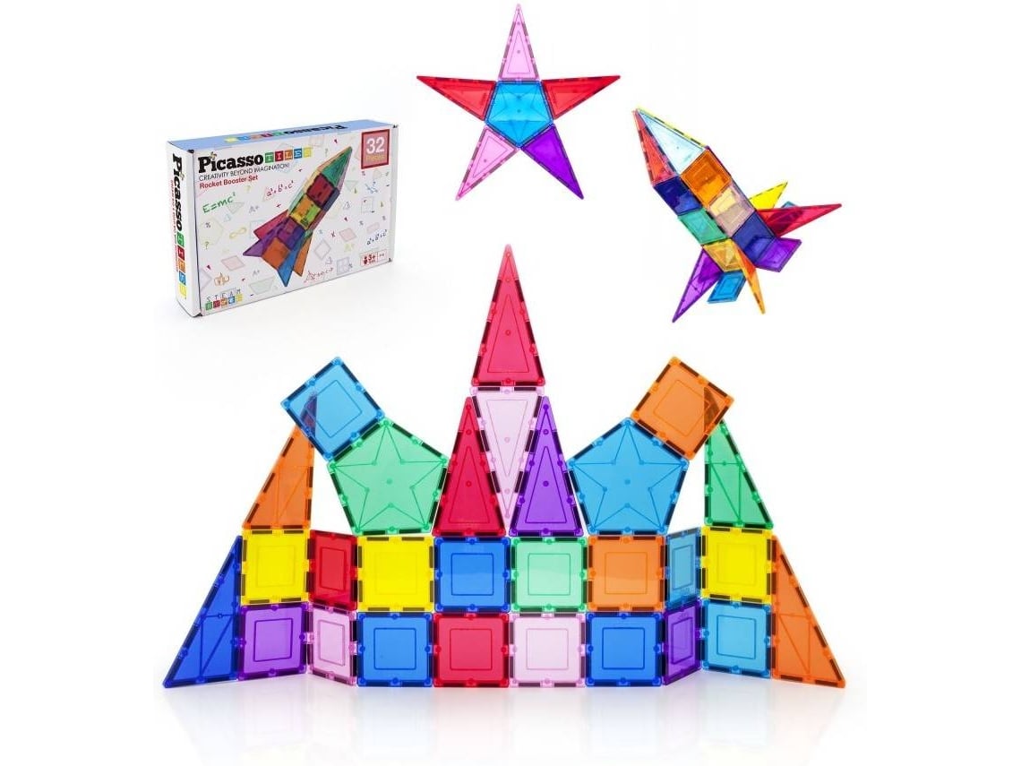 Juego de bloques magnéticos PICASSO TILES 32 piezas (edad mínima recomendada: 3 años)