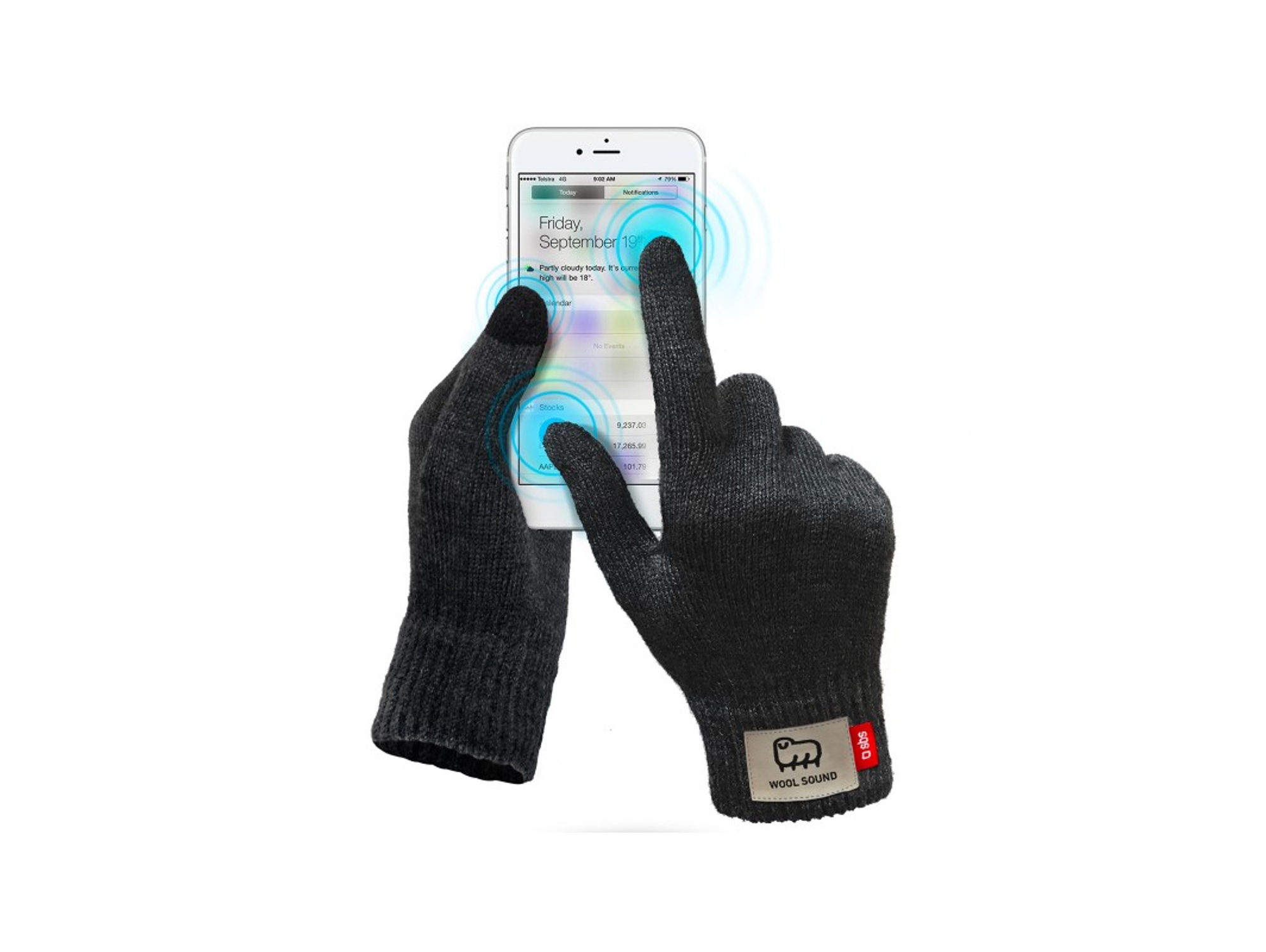 Guantes Touch Wool SBS para Touchscreen Capacitivo Talla L