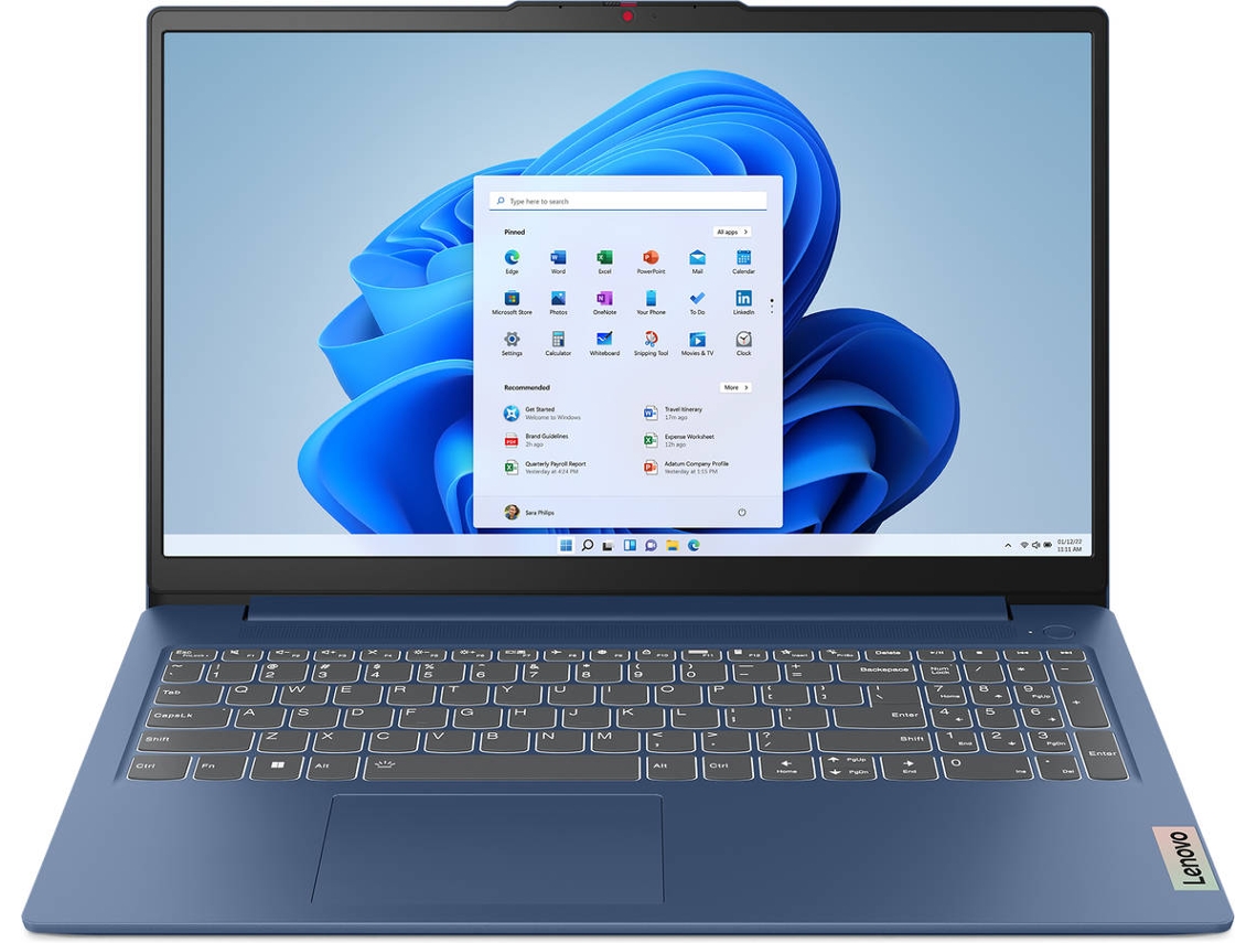 Portátil LENOVO IdeaPad Slim 3 15ABR8 (15.6'' - AMD Ryzen 5000 Series - RAM:16 GB - 512 GB SSD - AMD Radeon Graphics)