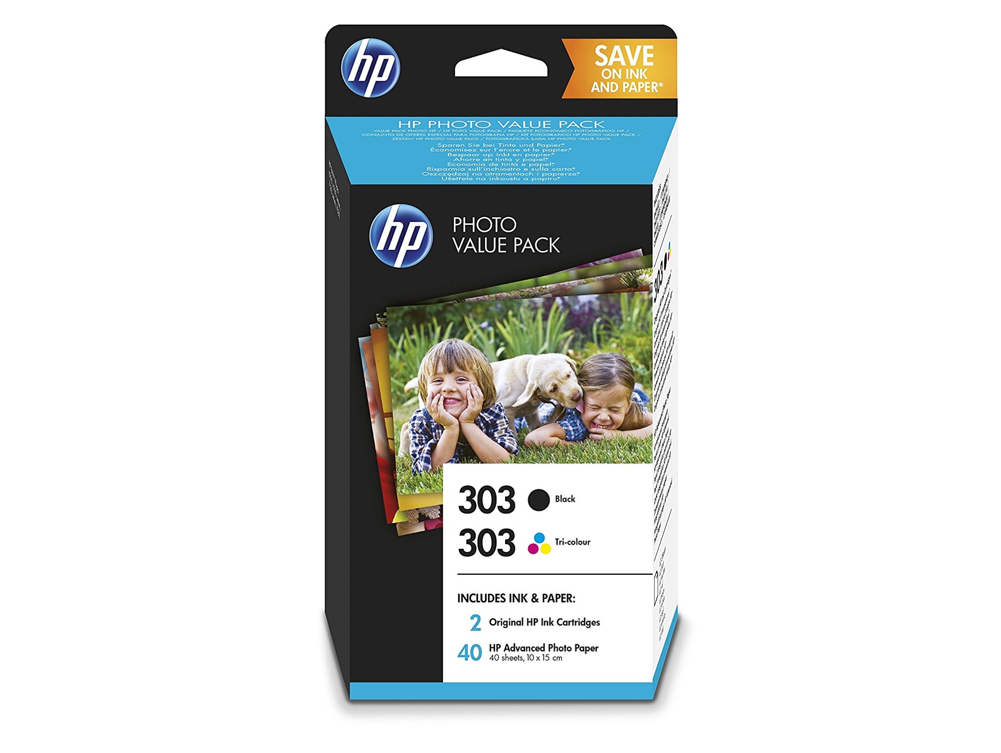 Pack de ahorro de 2 Cartuchos de Tinta Original HP303  NEGRO TRICOLOR  PHOTO