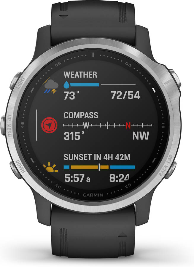 Reloj deportivo GARMIN Fenix 6S (Bluetooth - Hasta 9 días de autonomía - Negro)