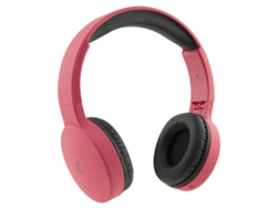 Auriculares Bluetooth KSIX Go&Play Travel (On ear - Micrófono - Rosa)