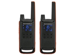 Walkie-talkie MOTOROLA T82 Duo (8 Canales - 10 Km - Hasta 18h de autonomía - Negro)