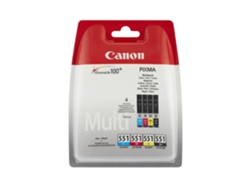 Pack Cartuchos de tinta Original CANON CLI-551  para PIXMA iP8750, iX6850, MG5550, MG5650, MG5655, MG6450, MG6650, MG7150, MG7550, MX725, MX925