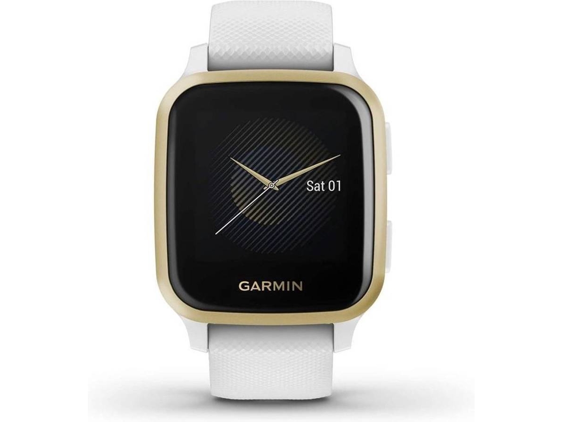 Reloj Deportivo GARMIN Venu SQ (Bluetooth - Hasta 6 días de autonomía - Blanco)