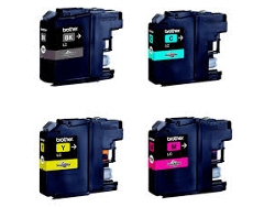 Pack 4 cartuchos de tinta Original BROTHER LC121VALBP negro, cian, magenta y amarillo 300 páginas negro / 300 páginas color