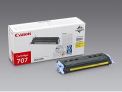 Cartucho de tóner Original CANON  707 Amarillo  para i-SENSYS LBP5000, LBP5100, Laser Shot LBP-5000, 5100