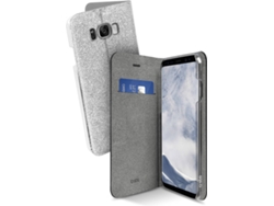 Funda Samsung Galaxy S8+ SBS Book Sparky Plateado