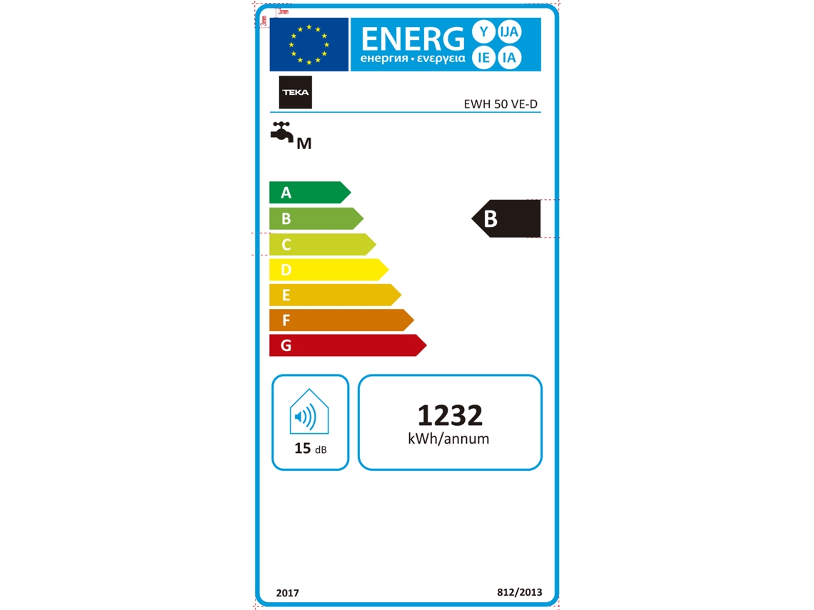 Termo Eléctrico TEKA EWH50VED (50 L - 7.5 bar)