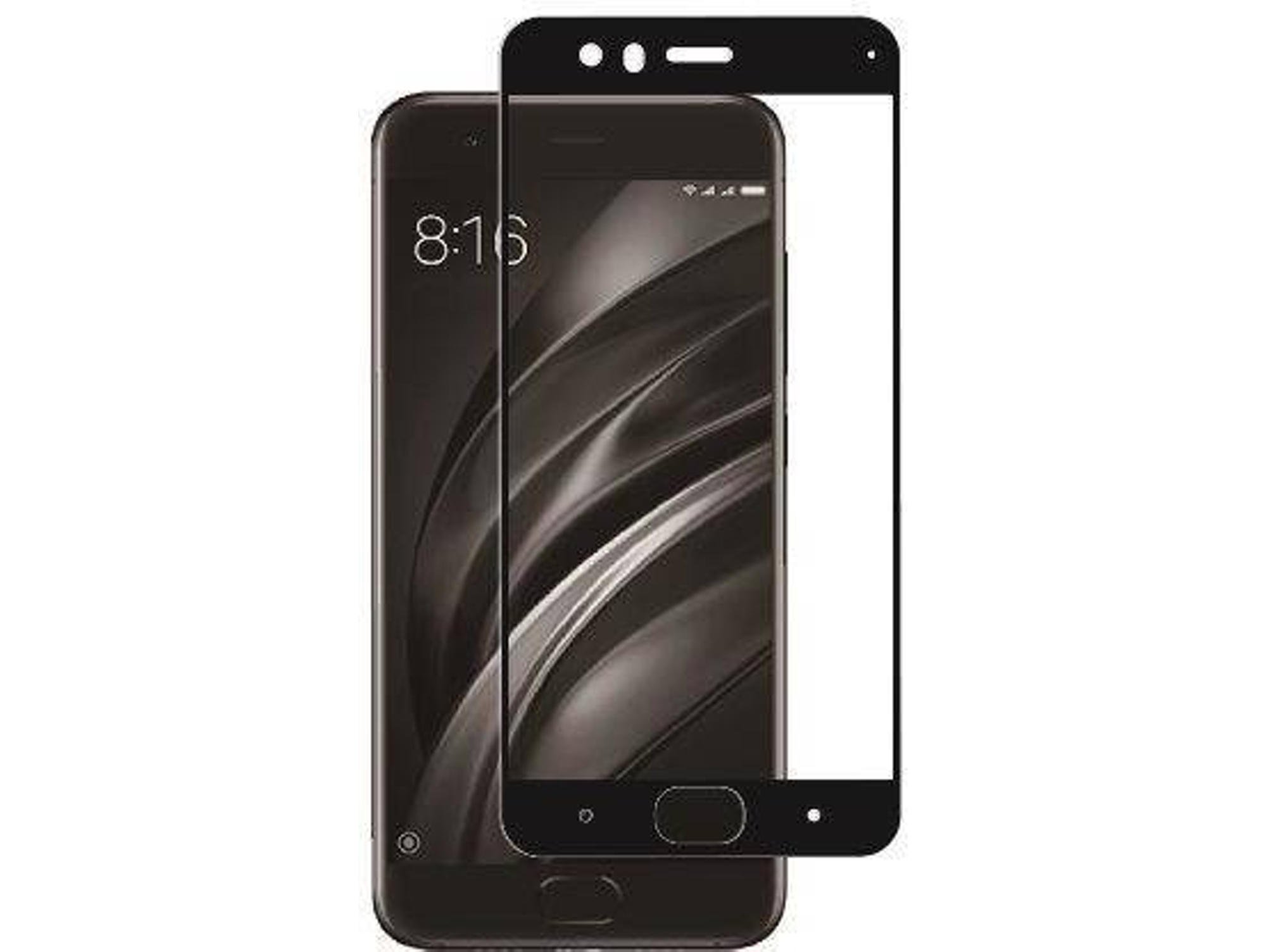 Protector de Pantalla MUVIT para Xiaomi Mi6 Marco Negro