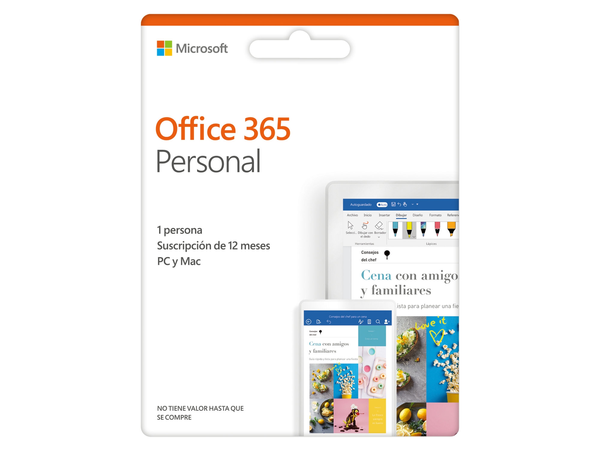 Software MICROSOFT Office 365 Personal (1 Dispositivo - 1 Año - PC y Mac)