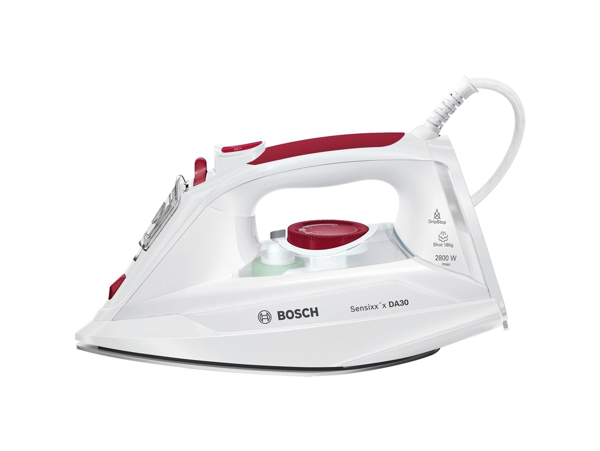 Plancha de Vapor BOSCH TDA302801W (Chorro Vapor: 180 g/min - Suela: CeraniumGlissée)