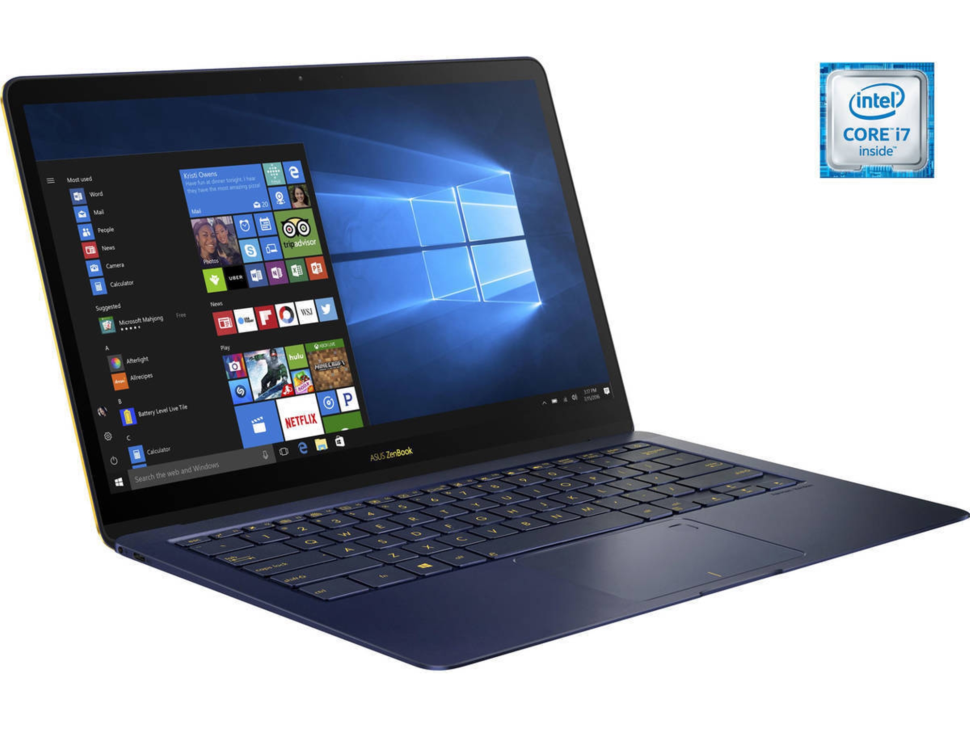 Portátil 14'' ASUS ZenBook 3 Deluxe UX490UA-BE032T Azul (Caja Abierta - i7-7500U - 8 GB RAM - 256 GB SSD )