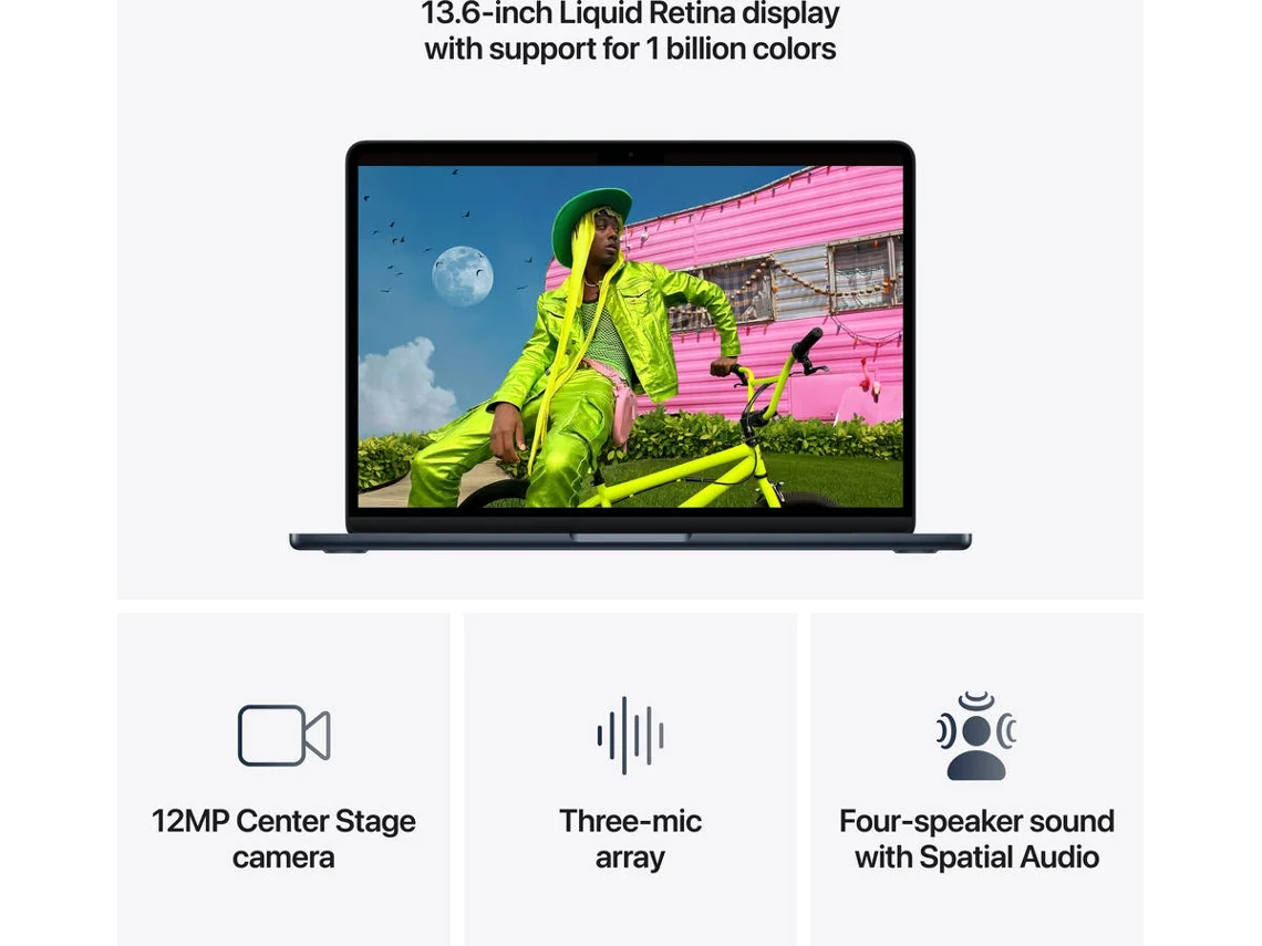 MacBook Air APPLE Medianoche (13'' - Apple M5 10-Core - RAM: 16 GB