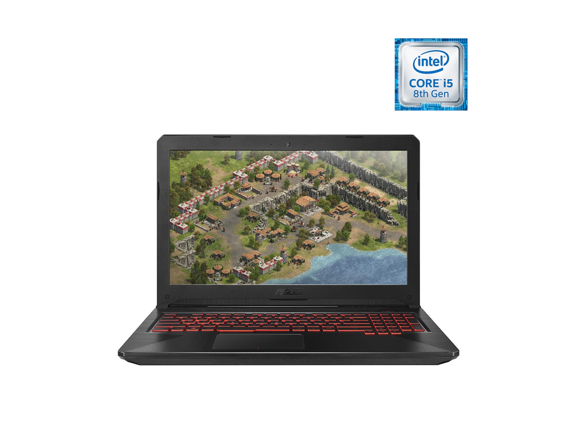 Portátil Gaming ASUS TUF FX504GD-DM521T (Intel Core i5-8300H - NVIDIA GeForce GTX 1050 - RAM: 8 GB - 1 TB HDD - 15'')