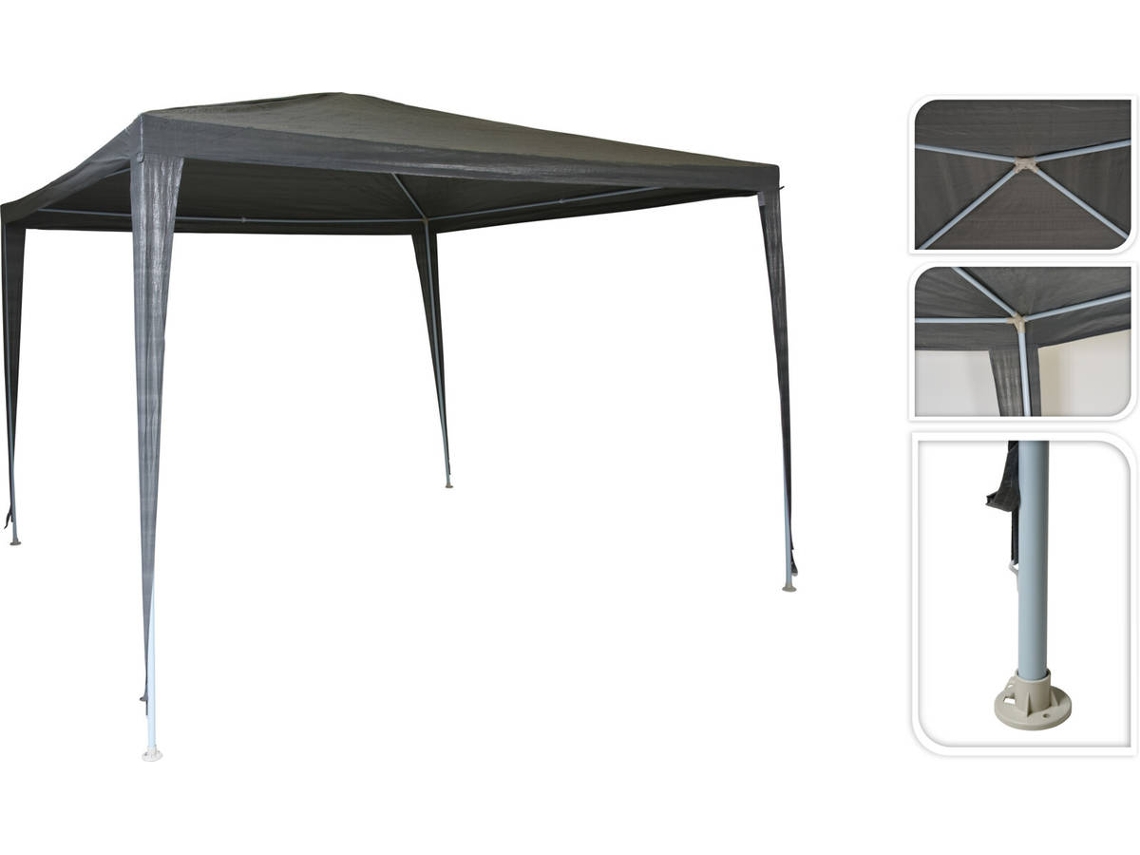 Carpa para fiestas gris 300x300x245 cm IPAE-PROGARDEN