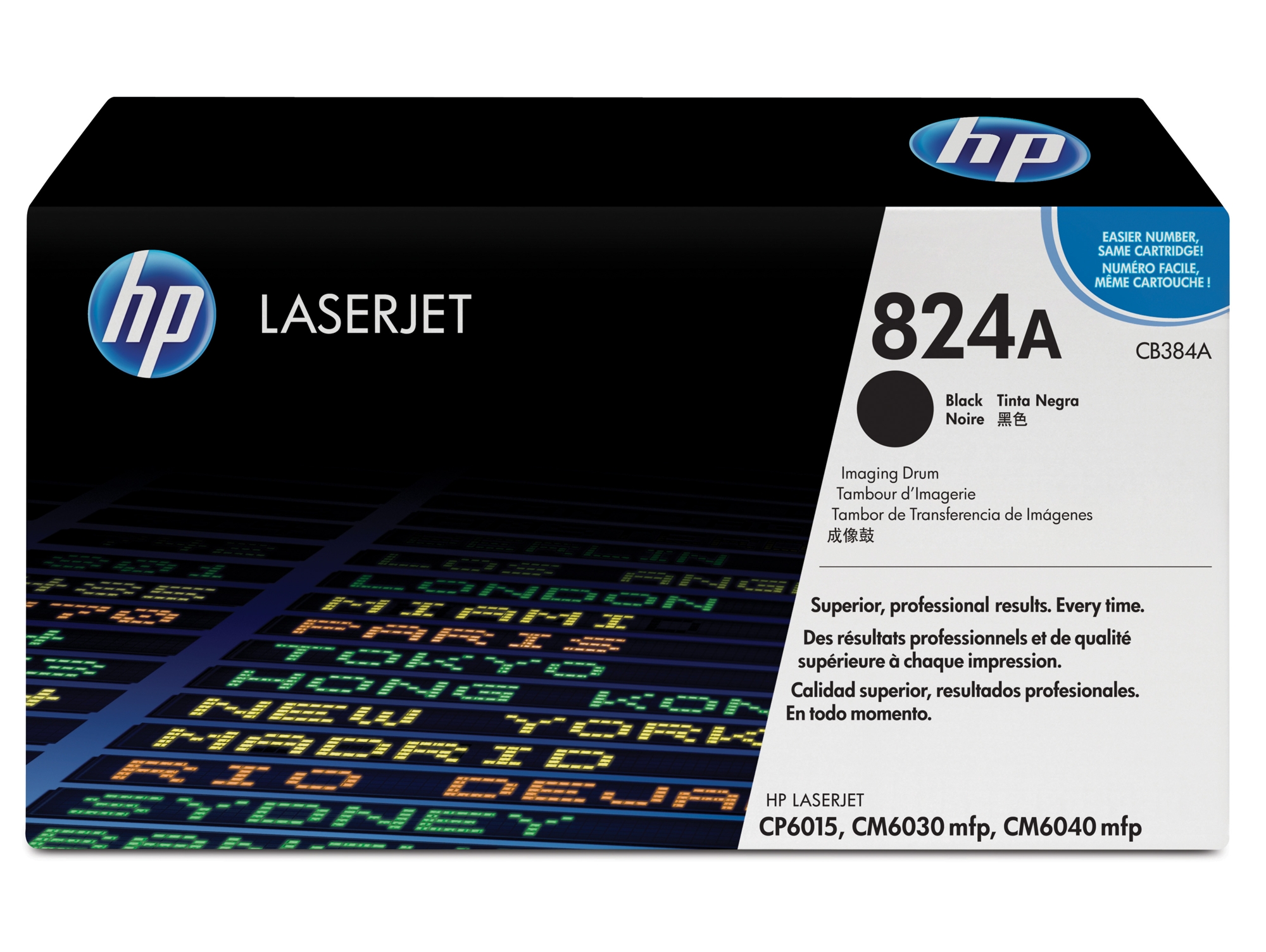 Tambor de imágenes Original  LaserJet HP 824A negro CB384A  para Color LaserJet CL2000, CM6030, CM6040, CP6015