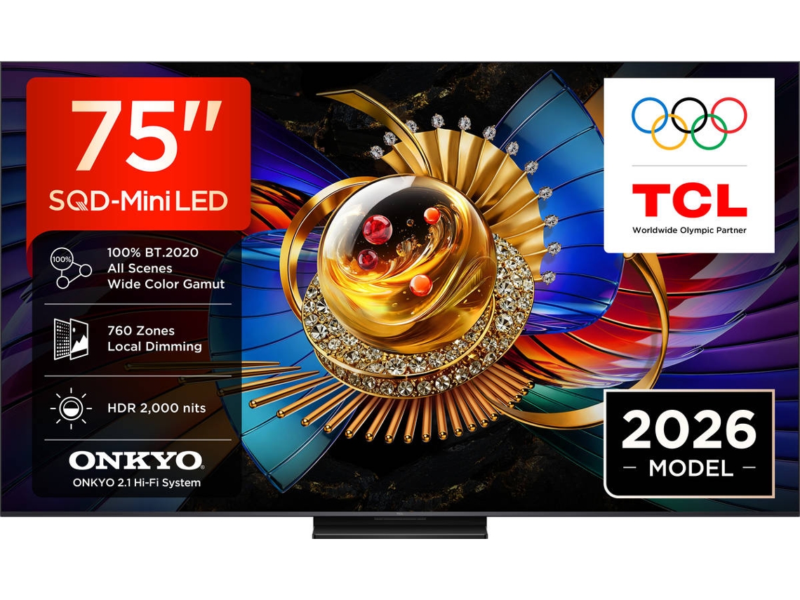 TV TCL 75Q7D PRO (SQD MiniLED - 75" - 191 cm - 4K Ultra HD - Smart TV)