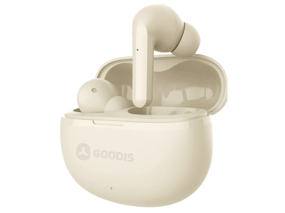 Auriculares Bluetooth True Wireless GOODIS Casual Style (In Ear - Micrófono - Beige)