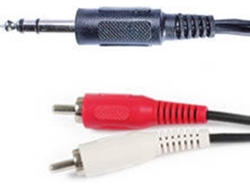 Cable Audio FONESTAR AA-437 (0.15m - Jack 6.3- 2 RCA - Macho-Macho)