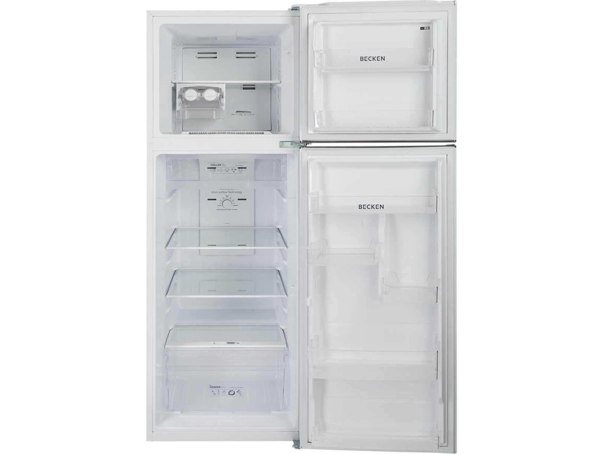 Frigorífico 2 puertas BECKEN BDD1584 WH (No Frost - 165.6 cm - 251