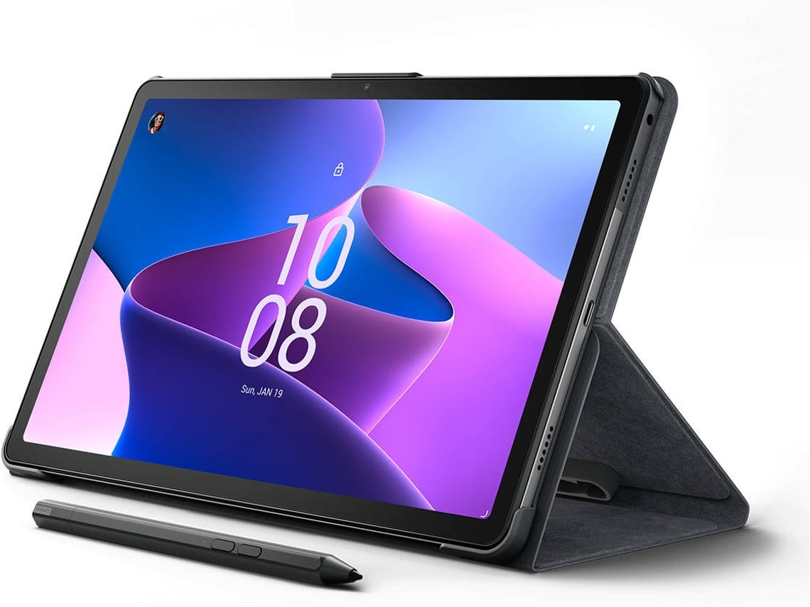 Tablet Lenovo Tab M10 Plus 3Rd Gen + Funda Folio + Pen (10.6'' - 128 Gb - 4  Gb Ram - Wi-Fi - Gris)