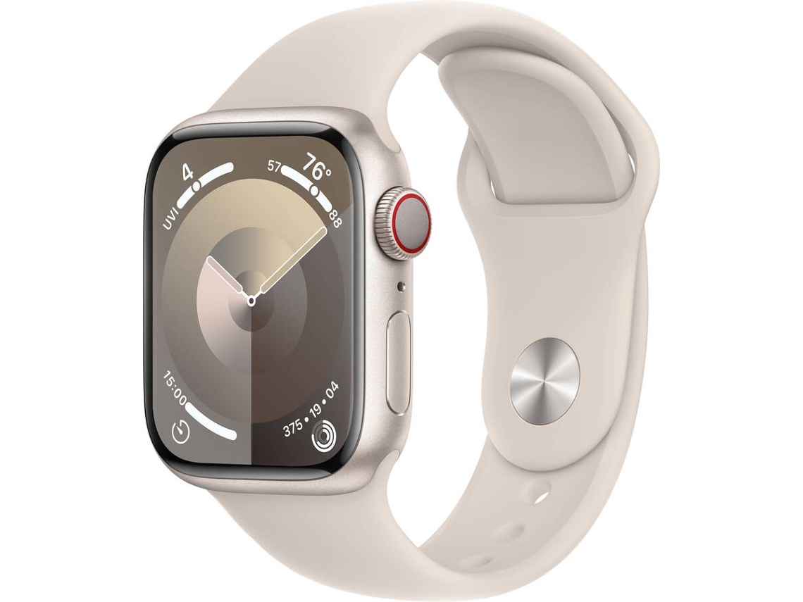 APPLE Watch Series 9 GPS+Cellular 41 mm Luz de las Estrellas con Correa Deportiva Luz de las Estrellas (Tamaño: S/M)
