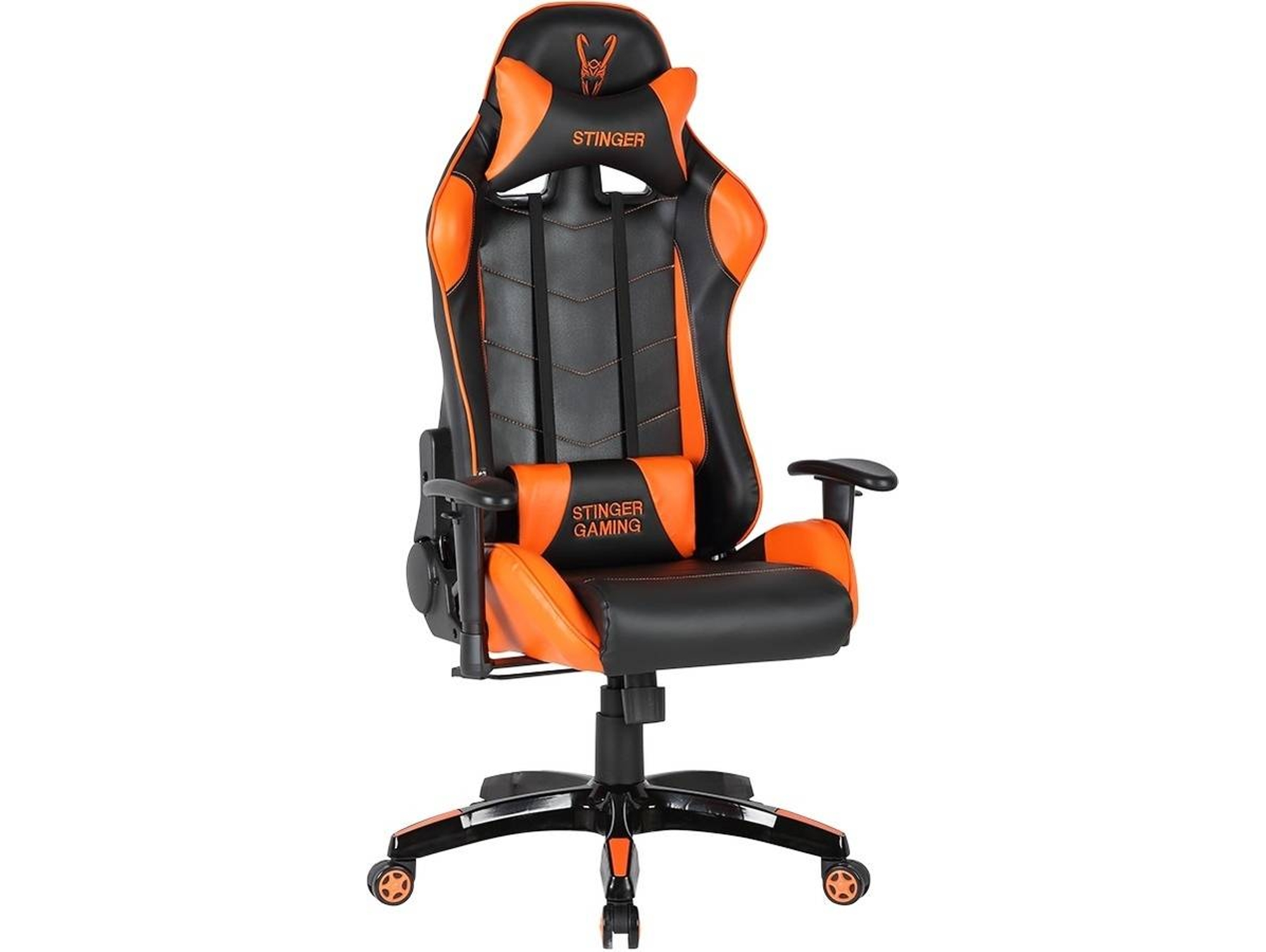 Silla Gaming WOXTER Stinger Station (Caja Abierta - Hasta 150 kg - Elevador a Gas Clase 4 - Negro y Naranja)